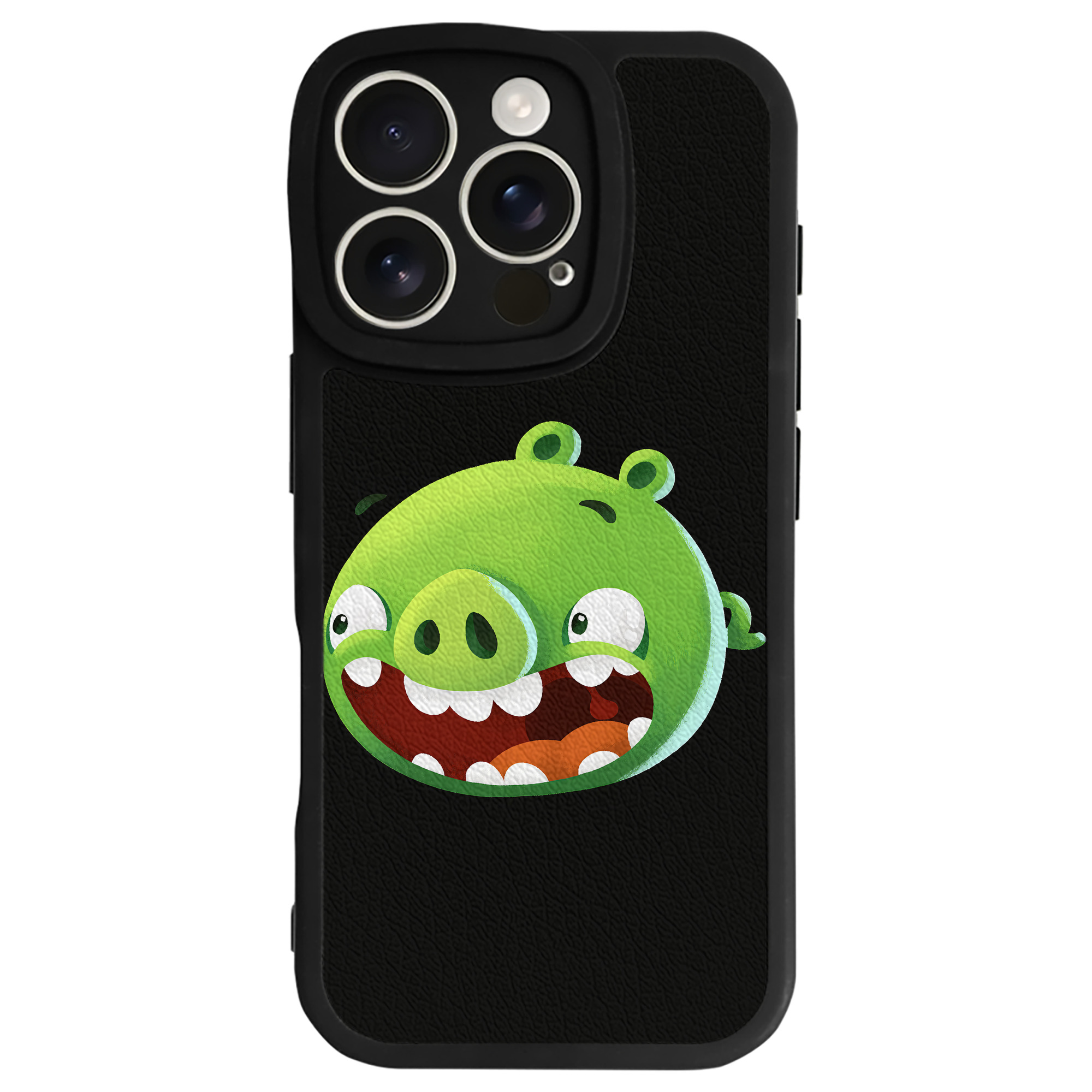 （画像用） Angry Birds アングリーバード 【iPhone 16シリーズ対応】シリコンスマホケース（レザー調） 材質：シリコン